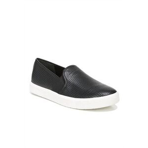 NEW Vince Blair Black Perforated Leather Slip Ons Size 11